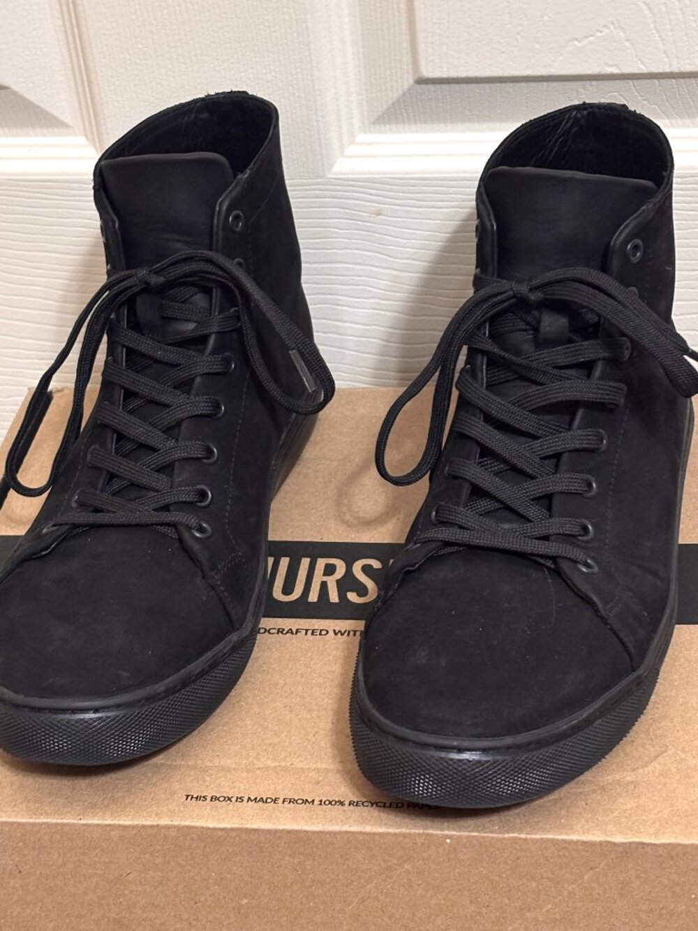 Thursday Boot Co Premier High Top Black Leather Sneakers 9.5